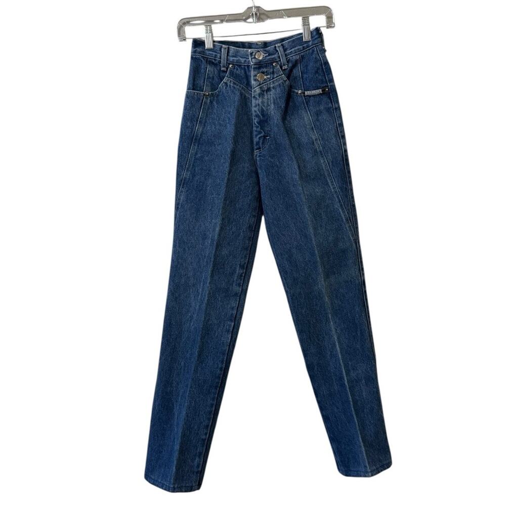 Roughrider By Circle T Women Size 1/2 Western Blue Jean Rodeo Rare Vintage Rodeo
